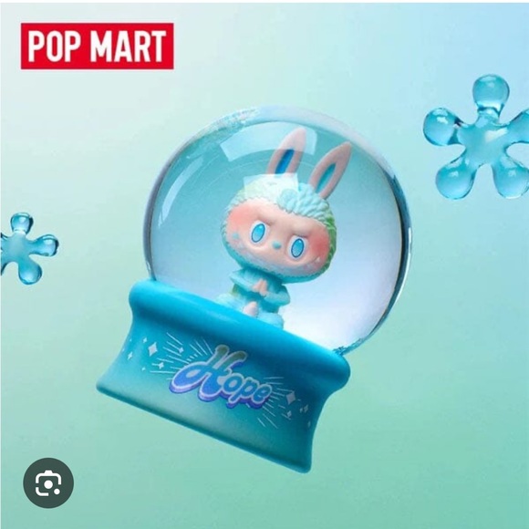 Pop Mart Big Into Energy Labubu Snowglobe Hope - Picture 2 of 3